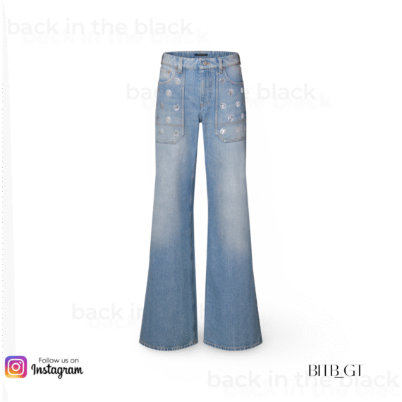 Signature Sequin Slim-Fit Jeans de Louis Vuitton.