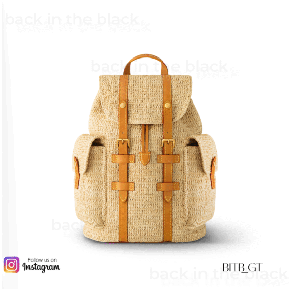 Christopher PM de Louis Vuitton en rafia con detalles de piel natural