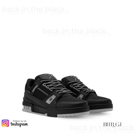 LV Trainer sneaker in a  black colorway